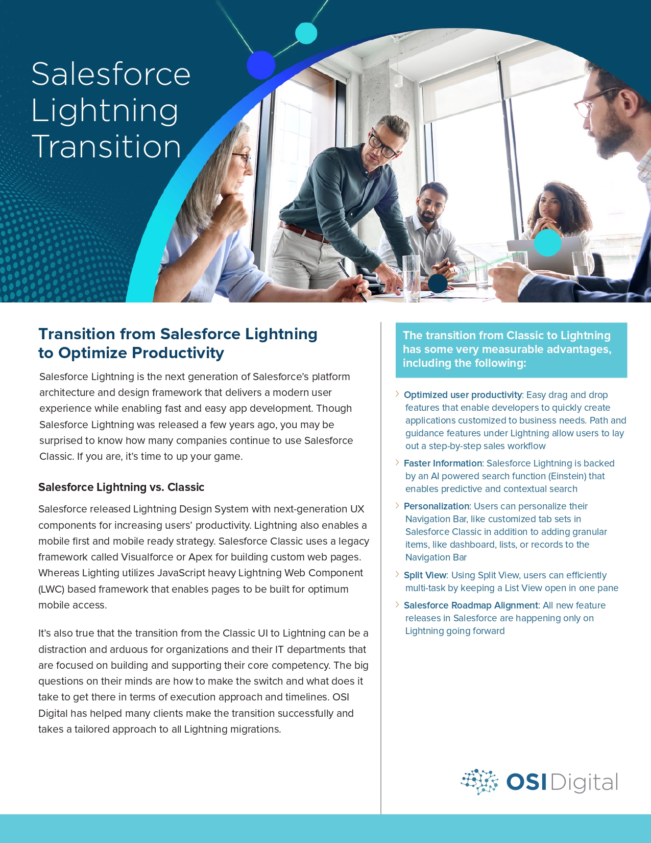 Data Sheet Salesforce Lightning Transition